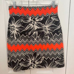 MILLY Size 4 Botanical Skirt